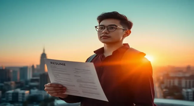Joven ambicioso frente a futuro brillante