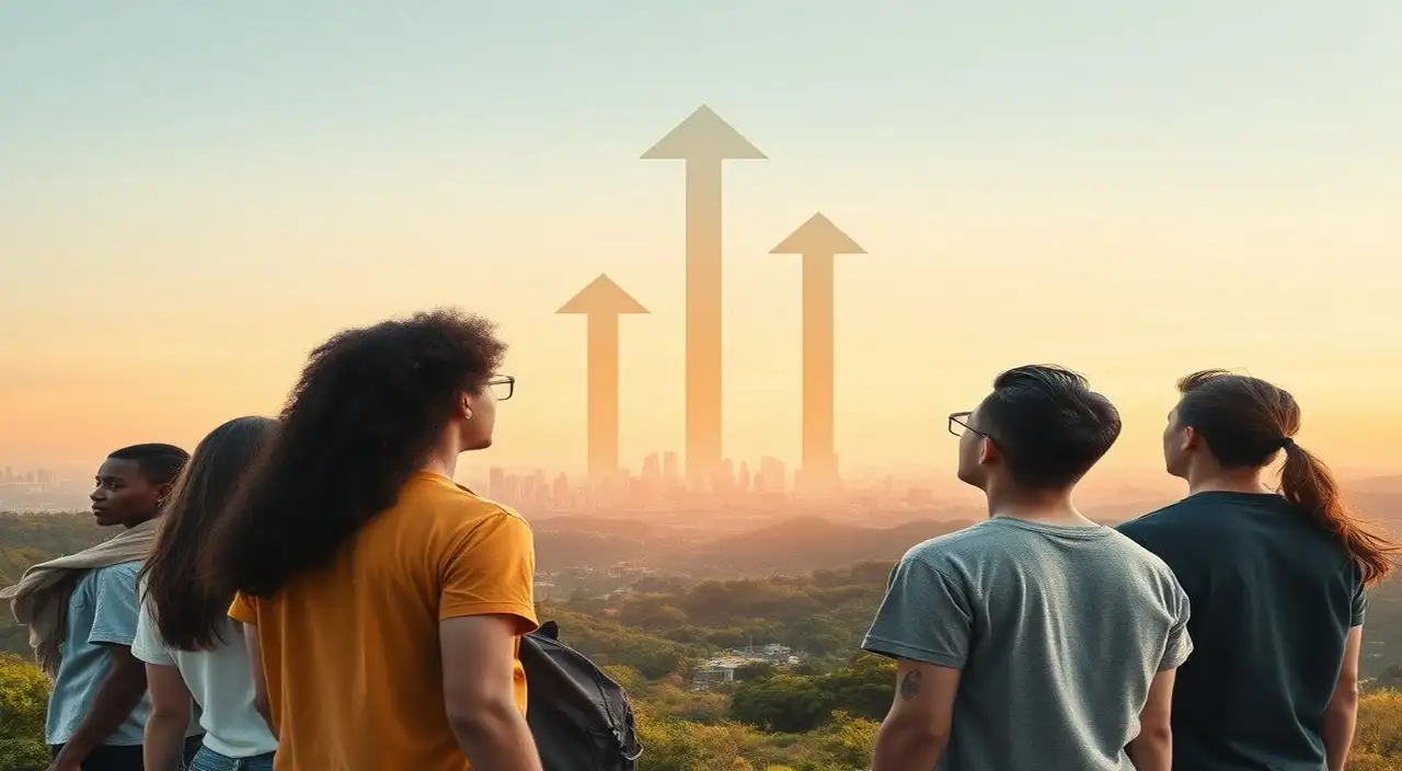 Jóvenes en el devenir, ciudad y naturaleza.¹¹ Nota: Si buscas menos de siete palabras, considera: Jóvenes en cambio, ciudad y naturaleza, aunque pierde un poco el devenir implícito