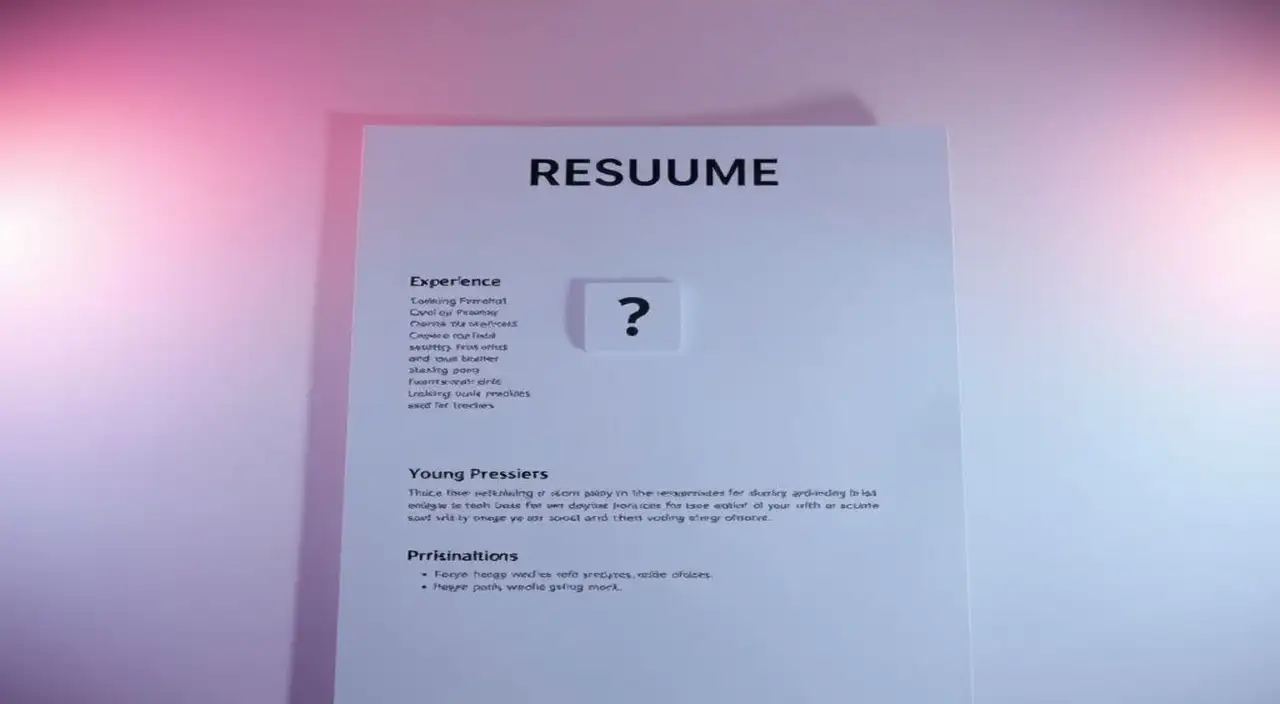 Plantilla de CV minimalista, futuro esperanzador