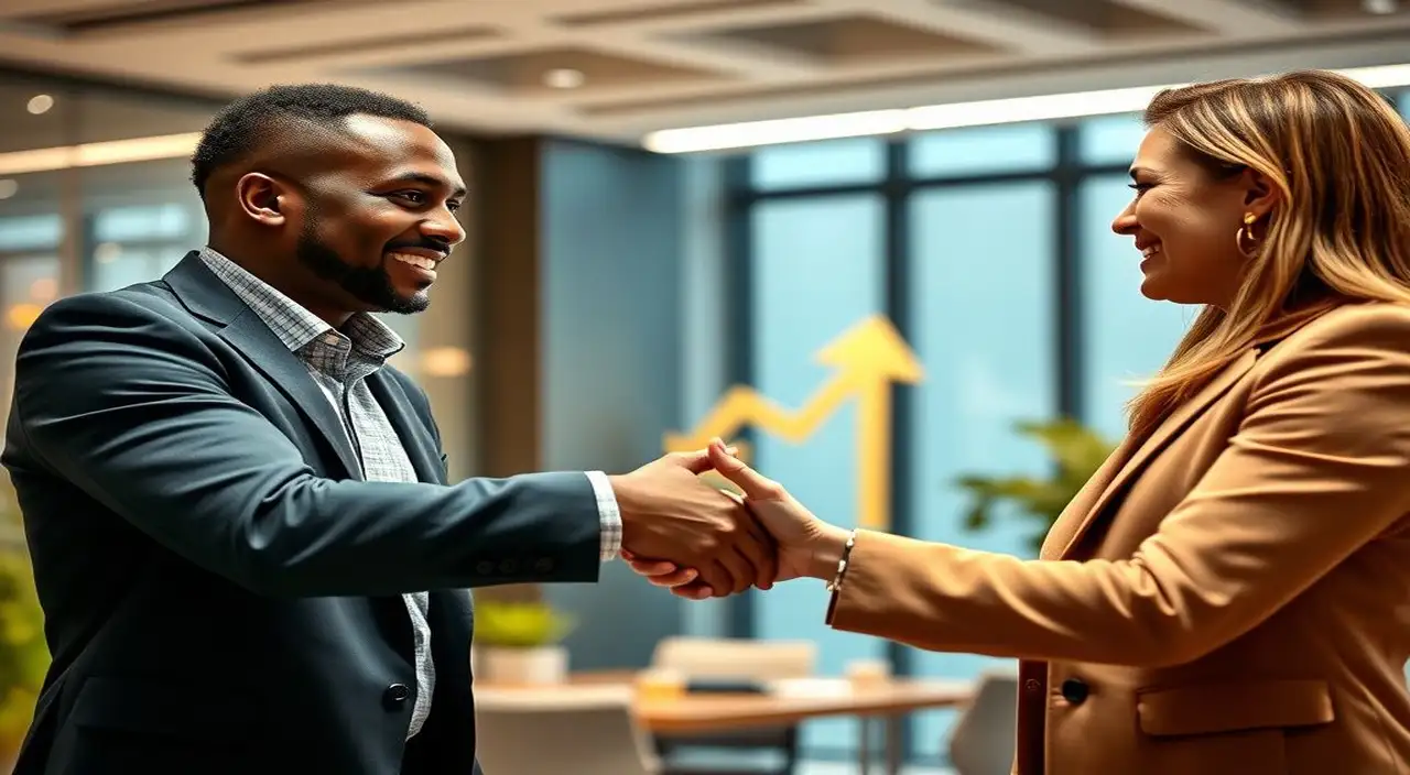 Profesionales diversos cierran un trato optimista