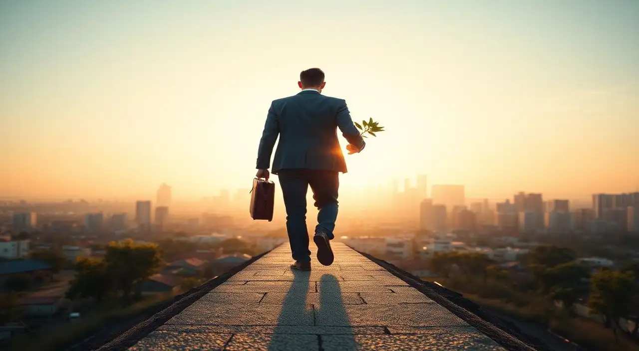 Futuro profesional con esperanza y crecimiento