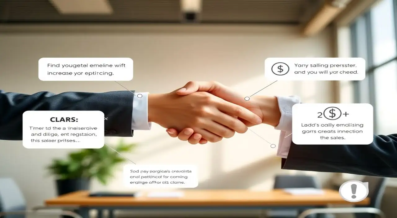 Negociación salarial ilustrada limpia y confiada