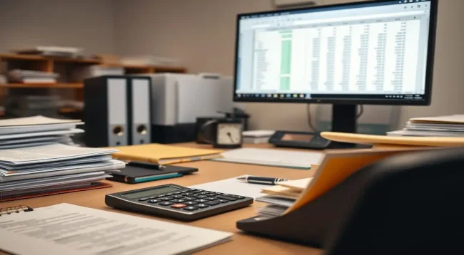 Oficina organizada con equipo de trabajo