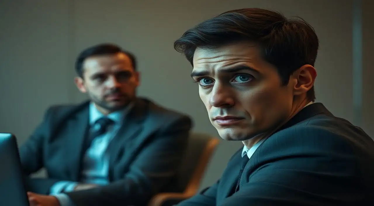 Entrevista tensa: Insinuación de deshonestidad en la oficina