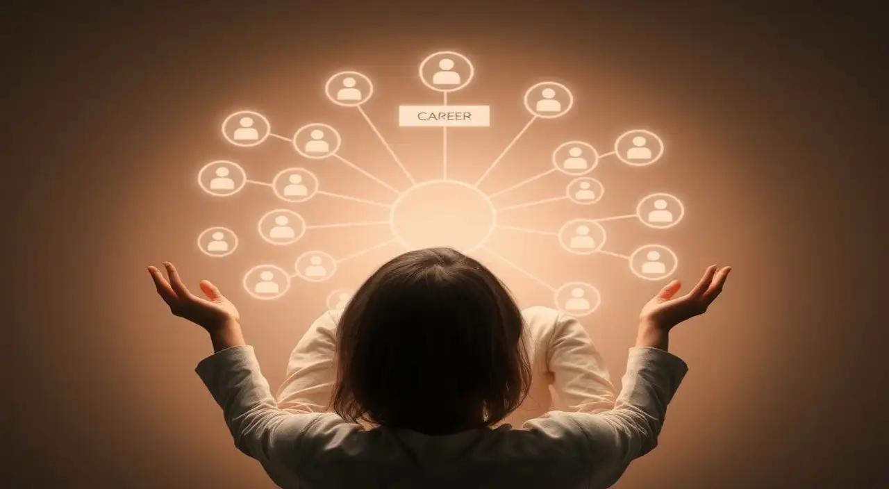 Mujer visionaria, red de apoyo digital