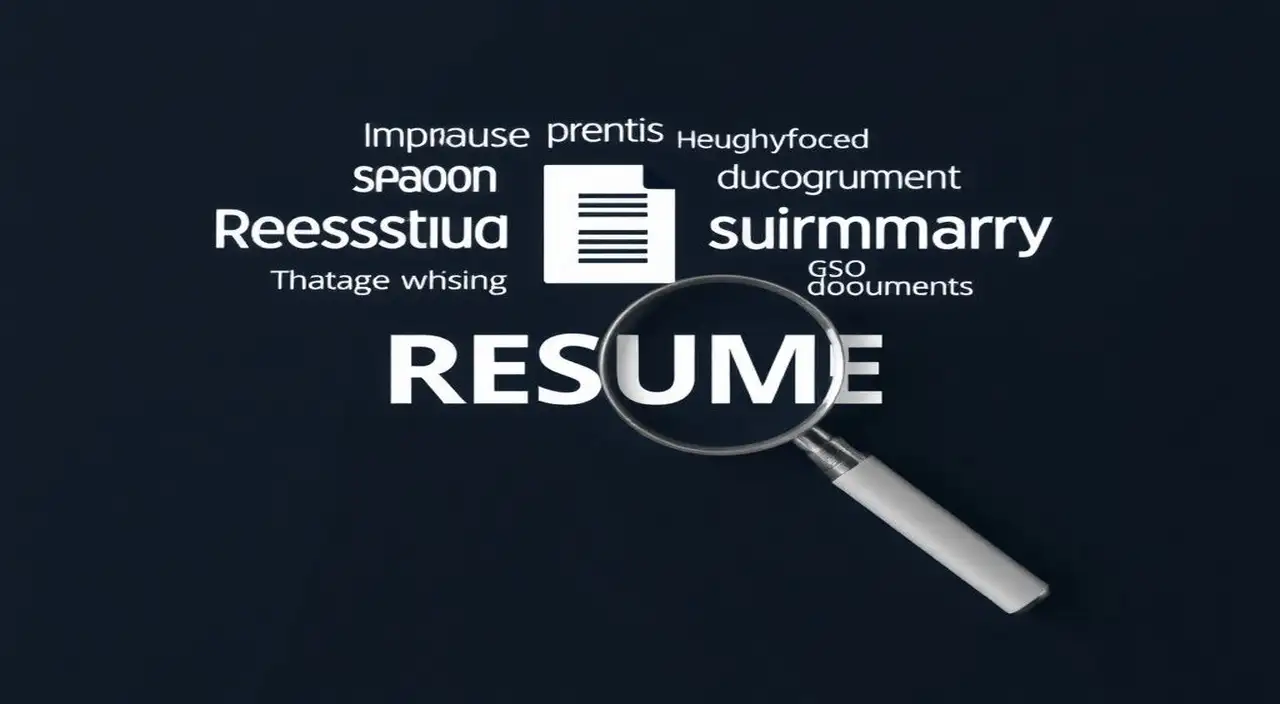 Resumen profesional minimalista, SEO clave